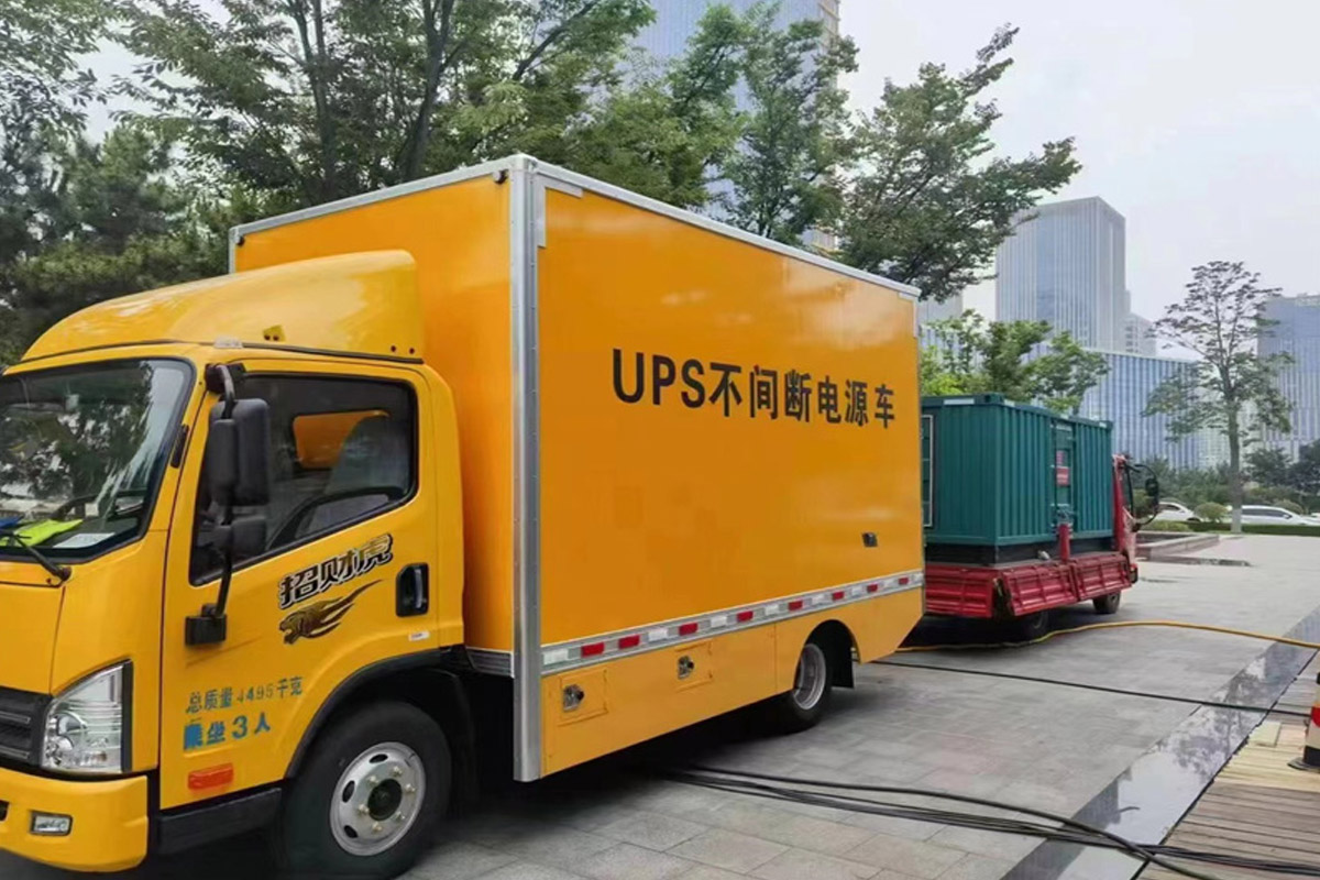 嘉定发电机租赁施工现场