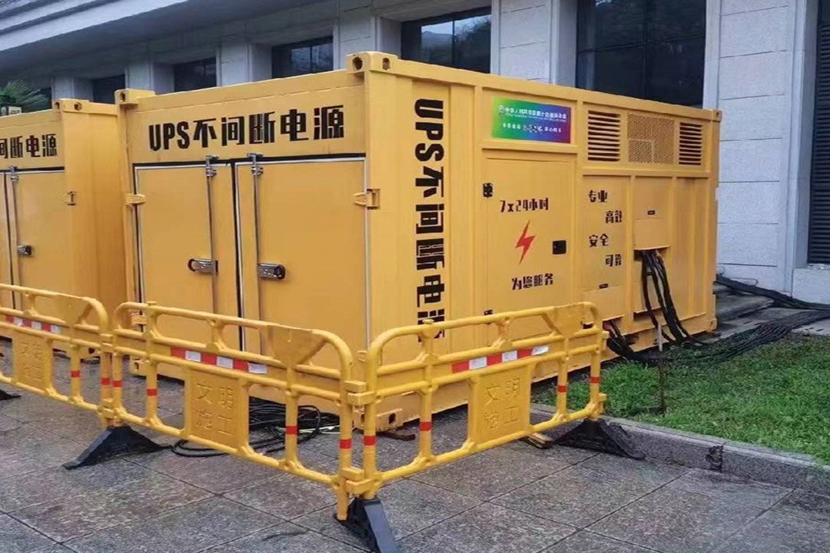 嘉定发电机租赁施工现场
