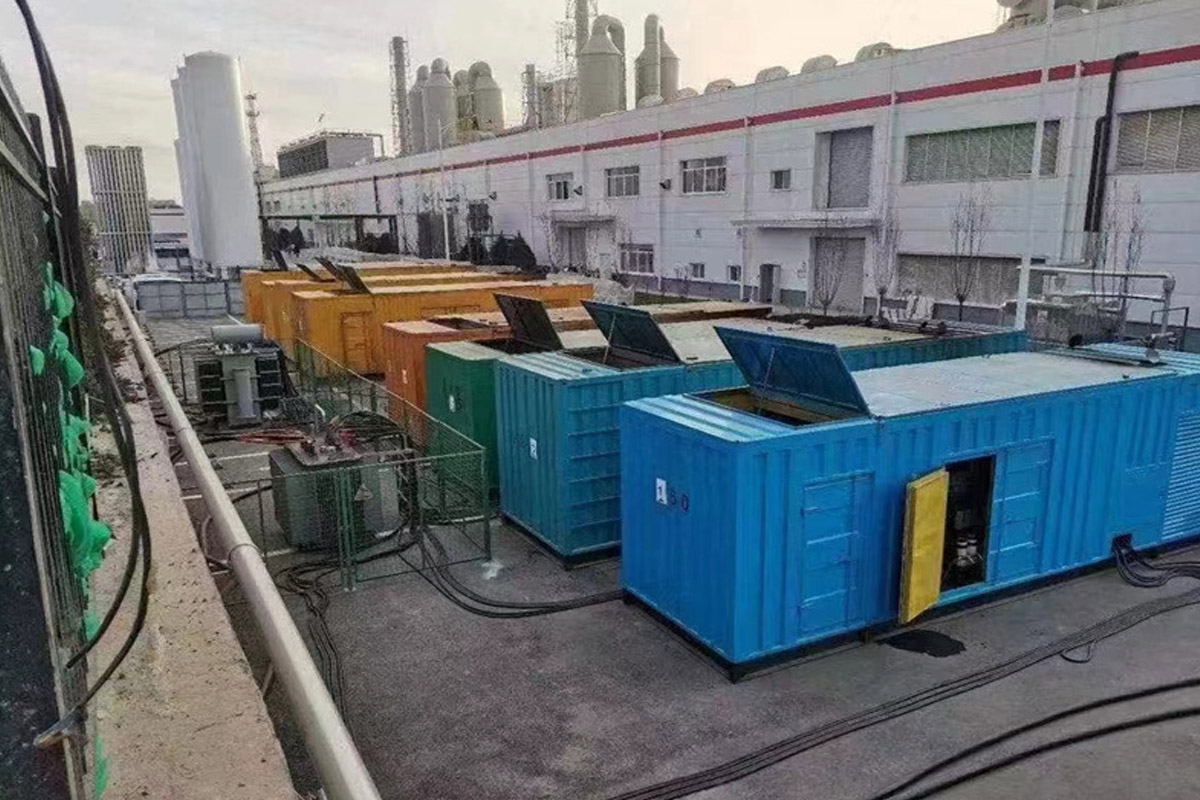 嘉定发电机租赁施工现场